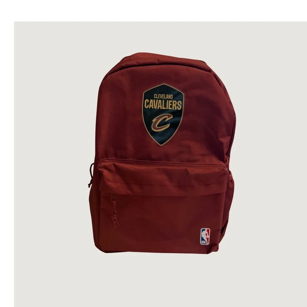 NBA Cleveland Cavaliers Backpack Maroon Red Team Logo School Bag NEW